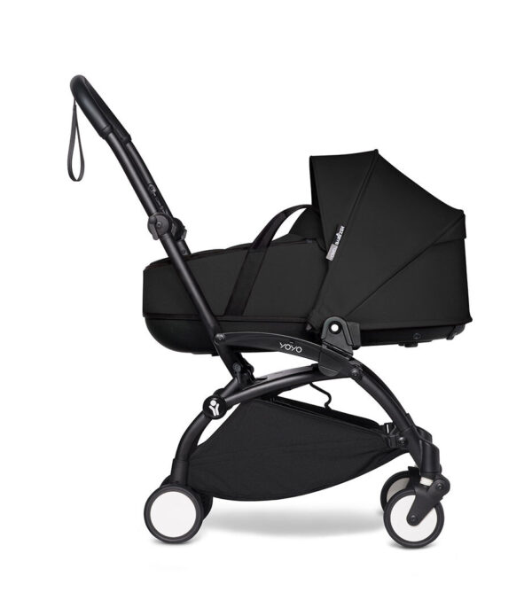 YOYO 2 - BASSINET - PROFILE BLACK FRAME - BLACK - WEB_eCom Stokke YOYO³ košara newborn shell – Black - Image 12