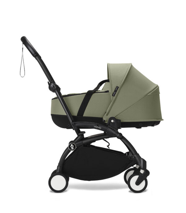 YOYO3_NewbornShell_Olive_BlackFrame_Profile_0182 Stokke YOYO³ košara newborn shell – Olive - Image 10