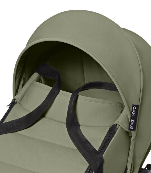 YOYO3_NewbornShell_Olive_Close-up_A31 Stokke YOYO³ košara newborn shell – Olive - Image 5