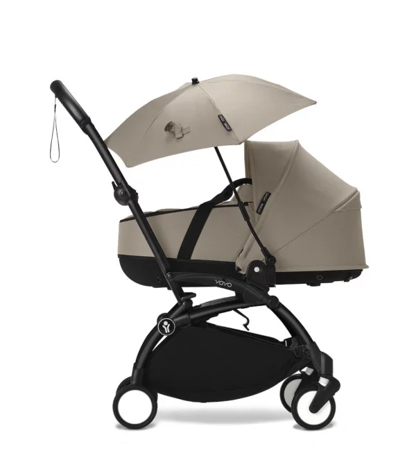 YOYO3_NewbornShell_Taupe_BlackFrame_Profile_Parasol_0196 Stokke YOYO³ Suncobran - Taupe - Image 3