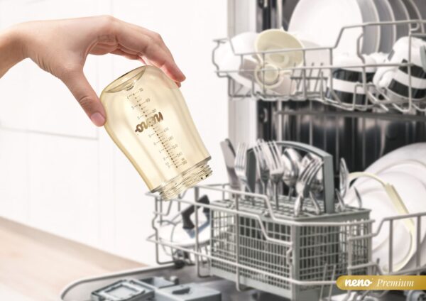 Neno Mio2 Bočica sa slamkom i ručkama 280ml - Cream - Image 7