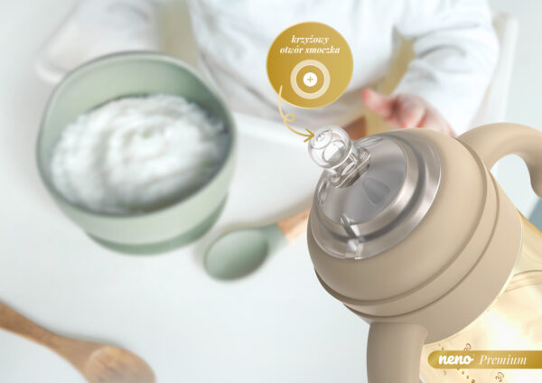 Neno Anti-colic, 3u1 smart Mio Flašica za Bebe BPA Free 300ml - Brown - Image 5