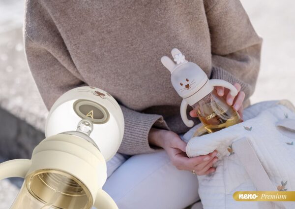 Neno Anti-colic, 3u1 smart Mio Flašica za Bebe BPA Free 300ml - Brown - Image 2