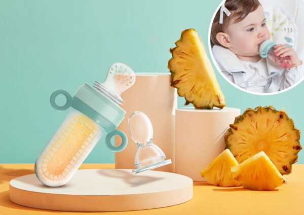 Neno Gusto – 2u1 Silikonska kašikica i cucla za voće i kašice - Image 2