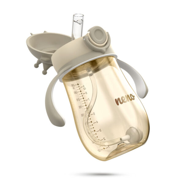 Neno Mio2 Bočica sa slamkom i ručkama 280ml - Brown - Image 13