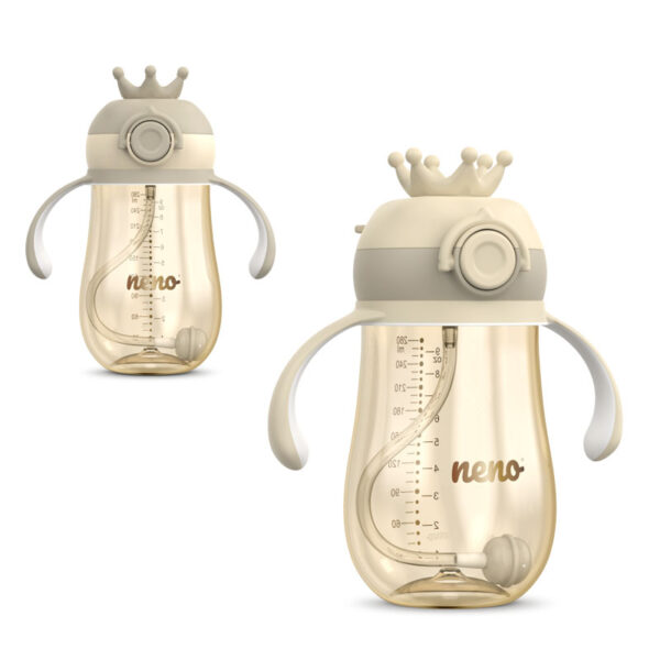 Neno Mio2 Bočica sa slamkom i ručkama 280ml - Cream - Image 17