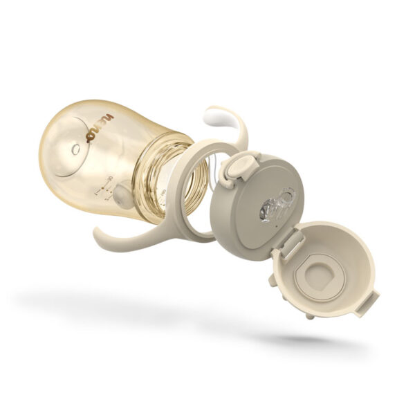 Neno Mio2 Bočica sa slamkom i ručkama 280ml - Cream - Image 10