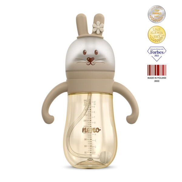 Neno Anti-colic, 3u1 smart Mio Flašica za Bebe BPA Free 300ml - Brown - Image 9