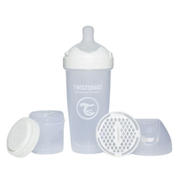 Twistshake Pro Double Anti-Colic flašica 330ml, 0m+ White