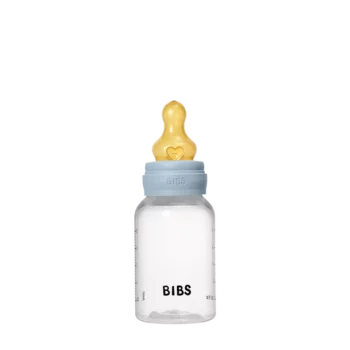 BIBS flašica Round latex 150ml Baby blue