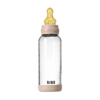 BIBS Staklena flašica set 240 ml Blush