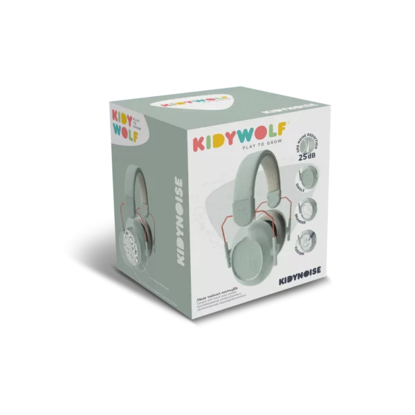 KIDYNOISE-GR-07 Kidywolf KIDYNOISE Dječije slušalice protiv buke (25 dB) - Green - Image 6