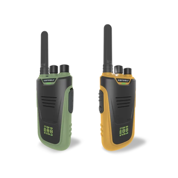 Kidywolf KIDYTALK Walkie-talkie za djecu (6 km domet) - Green Orange - Image 1