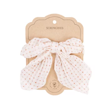 Mrs Ertha Scrunchies ukrasna gumica sa mašnom – Organic Squares