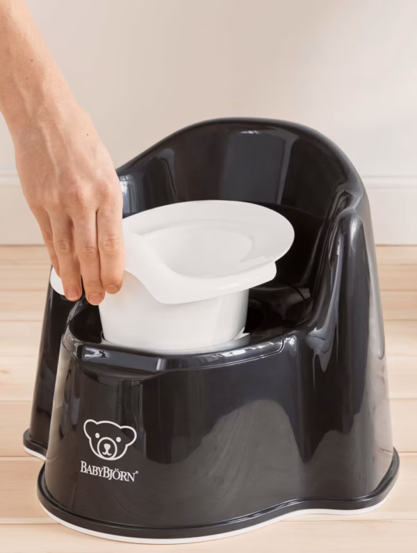 055256_06 BabyBjörn tuta Potty Chair, Black/White - Image 6