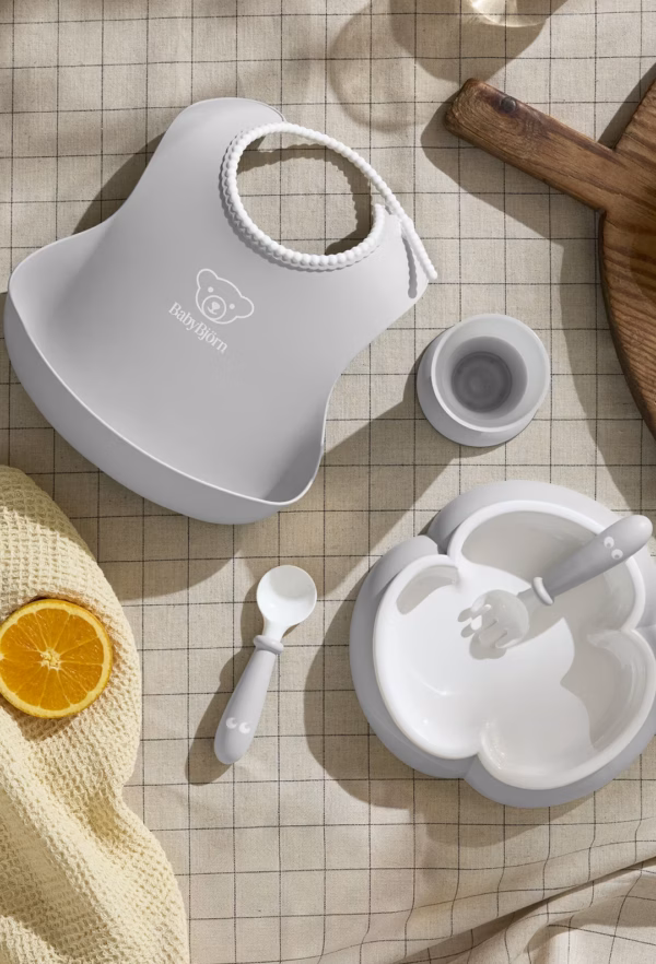 BabyBjörn Set za hranjenje (Dinner Set, 5 kom) - Grey - Image 2