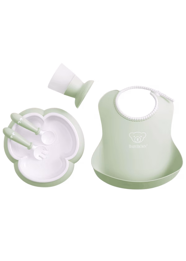BabyBjörn Set za hranjenje (Dinner Set, 5 kom) - Powder Green - Image 1