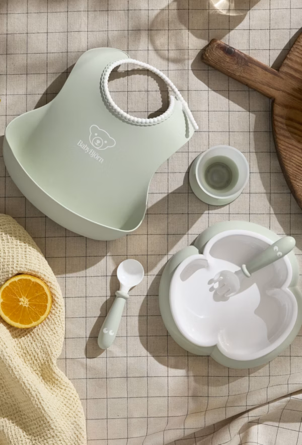 BabyBjörn Set za hranjenje (Dinner Set, 5 kom) - Powder Green - Image 2