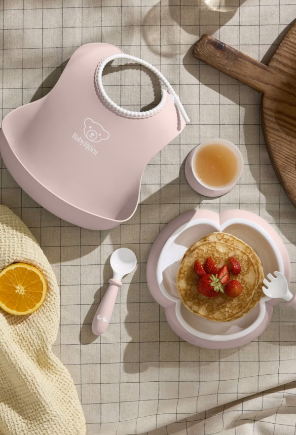 BabyBjörn Set za hranjenje (Dinner Set, 5 kom) - Powder Pink - Image 2