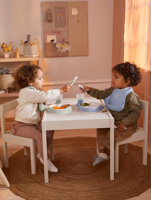 BabyBjörn Set za hranjenje (Dinner Set, 5 kom) - Powder Blue - Image 3