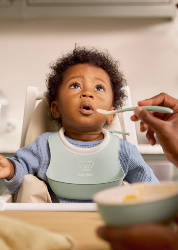 BabyBjörn Set za hranjenje (Feeding Set, 3 kom) - Powder Green - Image 2