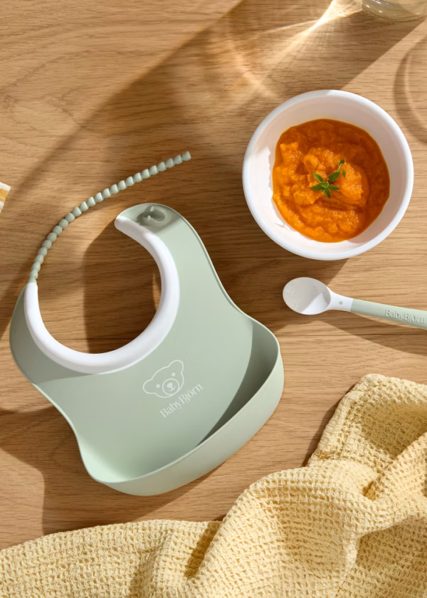 BabyBjörn Set za hranjenje (Feeding Set, 3 kom) - Powder Green - Image 4