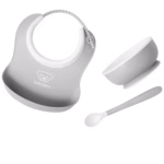 BabyBjörn Set za hranjenje (Feeding Set, 3 kom) - Grey