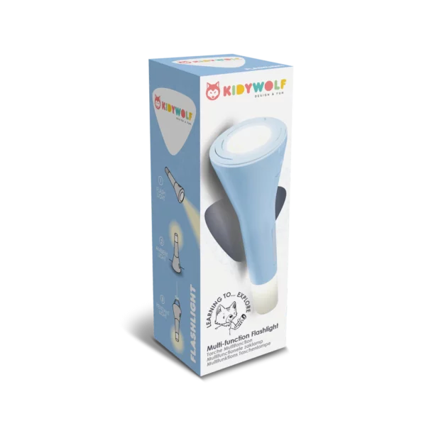 FLASHLIGHT-BU02 Kidywolf KIDYFLASHLIGHT 3-u-1 Multifunkcionalna dječija lampa Blue - Image 6