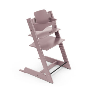 Stokke Tripp Trapp Hranilica Stolica + Ogradica Baby Set - Heather Mauve