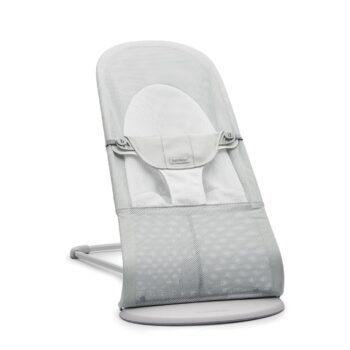 BabyBjörn Ležaljka za bebe Soft - Silver/White, Mash