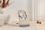 BabyBjörn Ležaljka za bebe Soft - Khaki/Beige, Woven - Image 6