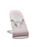 BabyBjörn Ležaljka za bebe Soft - Light pink/Gray, Woven/Jersey