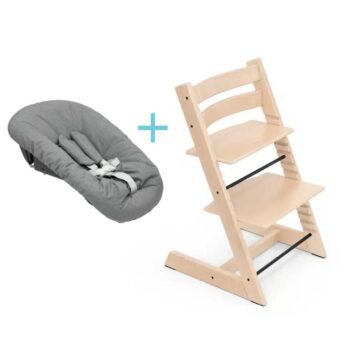 Stokke Tripp Trapp Hranilica Stolica Natural + Newborn Set Anthracit