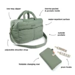 Done by Deer torba - Quilted changing bag Green - Image 3