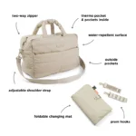 Done by Deer torba - Quilted changing bag Sand - Image 3