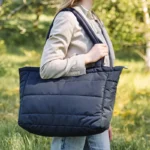 Done by Deer torba - Quilted changing tote bag Black - Image 2