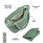 Done by Deer torba - Quilted changing tote bag Green - Image 5