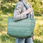 Done by Deer torba - Quilted changing tote bag Green - Image 2