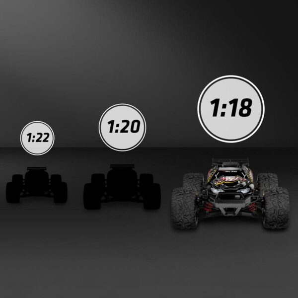 Xblitz Blaze Ekstremno brzi terenski auto 4×4 s LED svjetlima na daljinsko upravljanje, 1:18 - Image 3