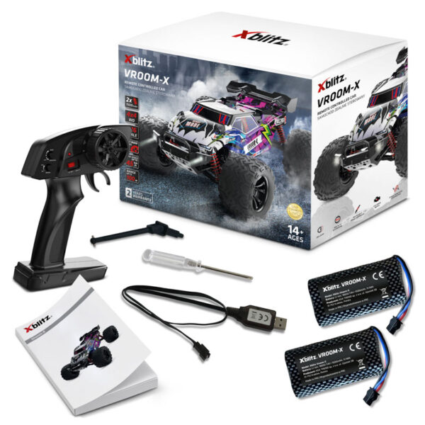 Xblitz Vroom-X terenski auto 4×4 s LED svjetlima na daljinsko upravljanje, 1:16 - Image 4