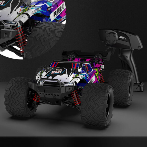 Xblitz Vroom-X terenski auto 4×4 s LED svjetlima na daljinsko upravljanje, 1:16 - Image 2