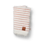 Elodie Plišana pletena dekica - Furry Knit Blanket, Faded Rose