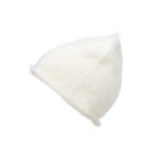 Elodie Plišana pletena kapa Furry Knit Beanie, Vanilla White - Image 3