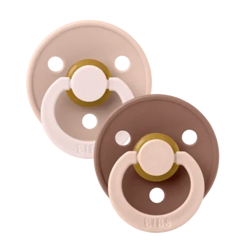 BIBS Studio Fusion Baby Blush & Woodchuck (0-6m) - 2kom