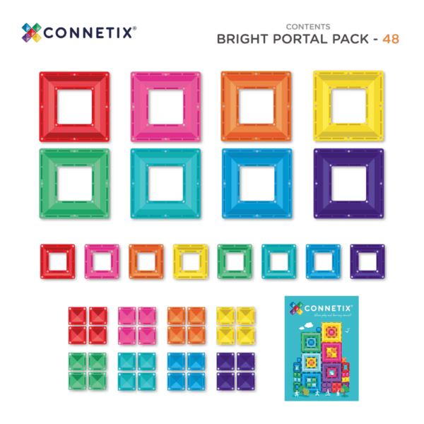 connetix tiles – bright portal set (48 kom) Connetix Tiles – Bright Portal set (48 kom) - Image 9