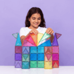 Connetix Tiles – Pastel Glitter Castle set (48 kom) - Image 2