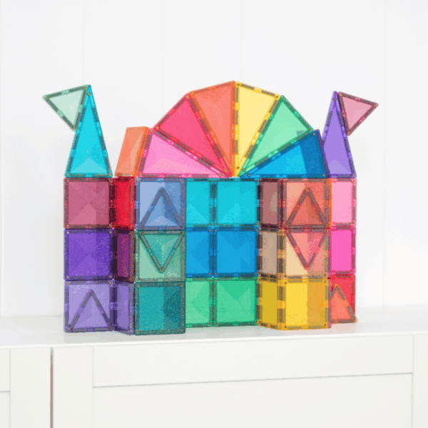 connetix tiles – glitter castle set (48 kom) Connetix Tiles – Pastel Glitter Castle set (48 kom) - Image 5