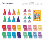 Connetix Tiles – Pastel Glitter Castle set (48 kom) - Image 10