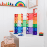 Connetix Tiles – Rainbow Super Ball Run set (134 kom) - Limitirano izdanje - Image 2