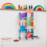 Connetix Tiles – Rainbow Super Ball Run set (134 kom) - Limitirano izdanje - Image 4